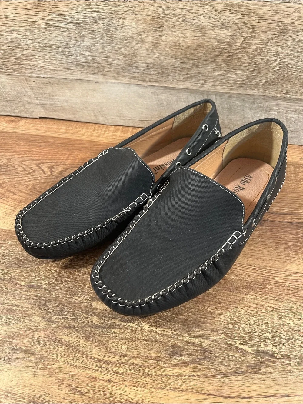 Classic Black Slip-On Driving Loafers for Men